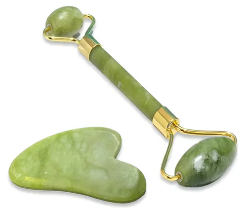 Masajeador Facial Corporal + Guashe Jade Anti Arrugas Líneas de Expresión